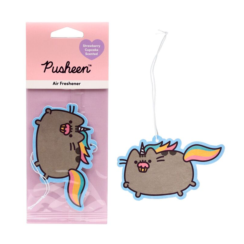 Désodorisant à Suspendre Pusheen - Chat Parfum Gâteau à la Fraise