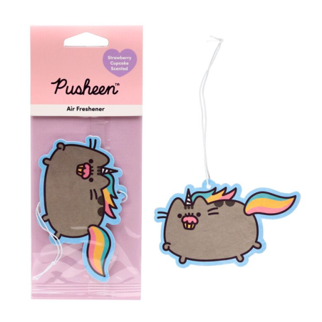 Désodorisant à Suspendre Pusheen - Chat Parfum Gâteau à la Fraise