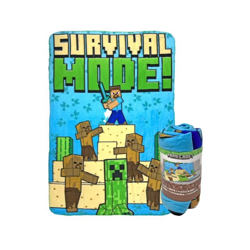 Minecraft - Plaid Polaire 100 x 140 cm