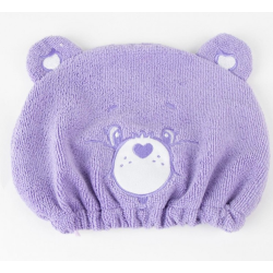 Serviette pour cheveux violette Bisounours