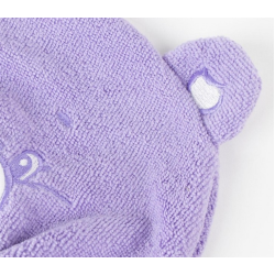 Serviette pour cheveux violette Bisounours