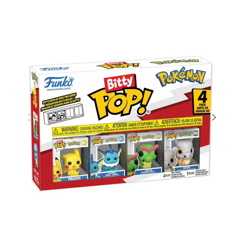 PACK DE 4 BITTY POP POKEMON