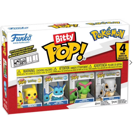 PACK DE 4 BITTY POP POKEMON