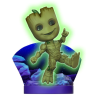 MARVEL - Figurine Groot Phosphorescent 10cm