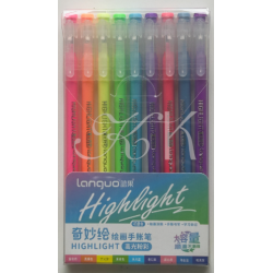 Lot de stylos gel Languo 0,6 mm, 9 pièces