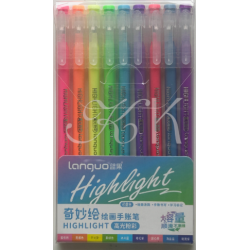 Lot de stylos gel Languo 0,6 mm, 9 pièces