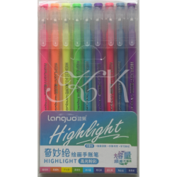 Lot de stylos gel Languo 0,6 mm, 9 pièces
