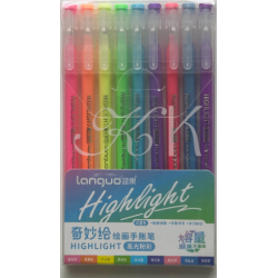 Lot de stylos gel Languo 0,6 mm, 9 pièces