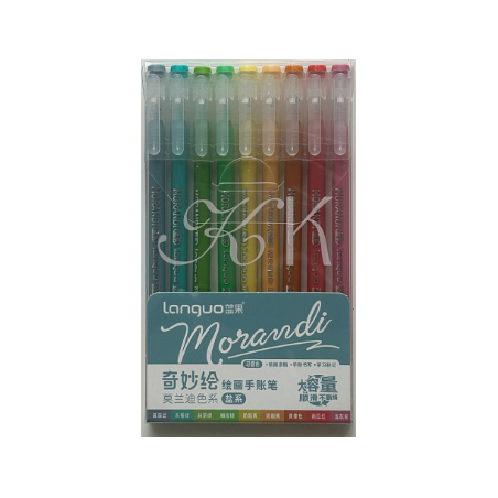 Ensemble de stylos gel Languo 0,6 mm, 9 pièces, ensemble de base B