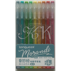 Ensemble de stylos gel Languo 0,6 mm, 9 pièces, ensemble de base B