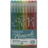 Ensemble de stylos gel Languo 0,6 mm, 9 pièces, ensemble de base B