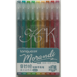 Ensemble de stylos gel Languo 0,6 mm, 9 pièces, ensemble de base B