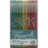 Ensemble de stylos gel Languo 0,6 mm, 9 pièces, ensemble de base B