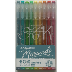 Ensemble de stylos gel Languo 0,6 mm, 9 pièces, ensemble de base B
