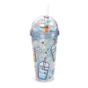 Gobelet Double-Paroi incassable avec paille et charmes - Foodiemals Bubble Tea