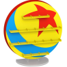 Pixar - Présentoir Bitty POP! Pixar avec 2 figurines Pixar Ball