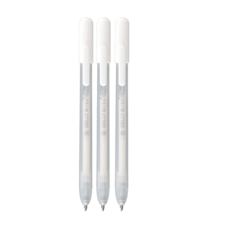 STYLO GEL SAKURA RETRACTABLE BLANC 08
