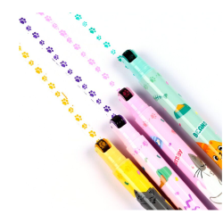 Blind Box Stylo-tampon surligneur et roue - Beans & Co Chats