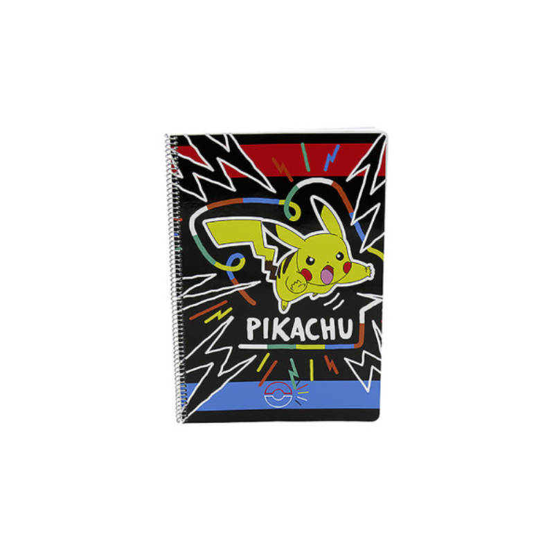 Pokemon - Pikachu - Cahier A4 - Carré 4mm