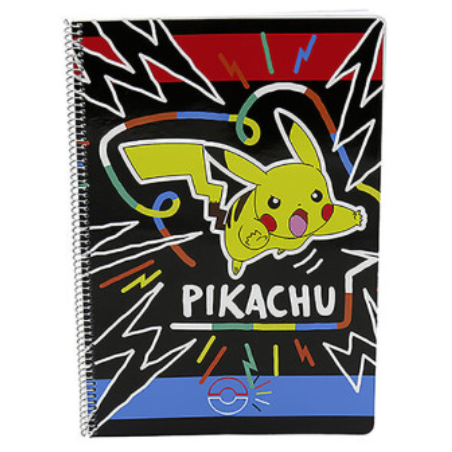 Pokemon - Pikachu - Cahier A4 - Carré 4mm