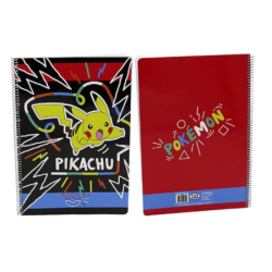 Pokemon - Pikachu - Cahier A4 - Carré 4mm