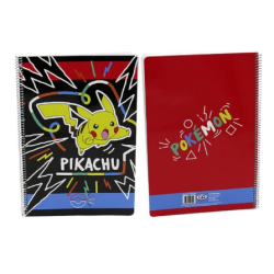 Pokemon - Pikachu - Cahier A4 - Carré 4mm