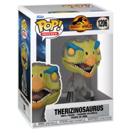 Jurassic World 3 - Figurine FUNKO POP n°1206 - Therizinosaurus - 9 cm