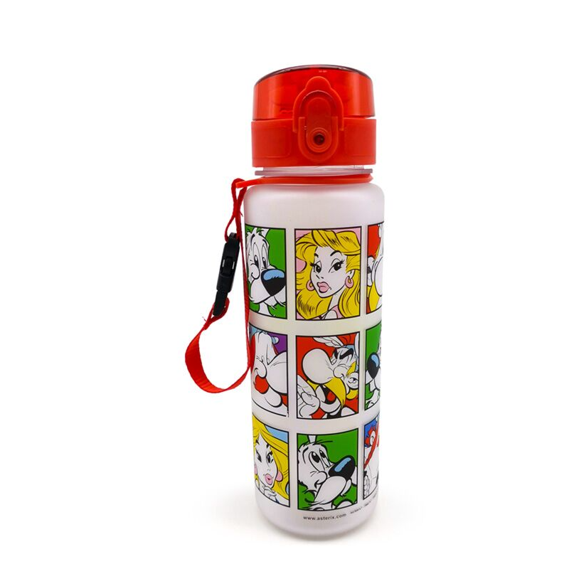 Gourde Couvercle à Bouton-poussoir - Astérix, Obélix, Falbala et Idéfix - 600 ml