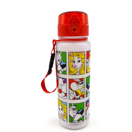 Gourde Couvercle à Bouton-poussoir - Astérix, Obélix, Falbala et Idéfix - 600 ml