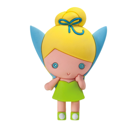 AIMANT Fée Clochette EN MOUSSE 3D - Peter Pan Disney