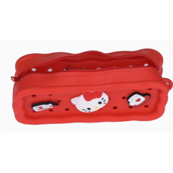 TROUSSE EN SILICONE + CHARMS  HELLO KITTY