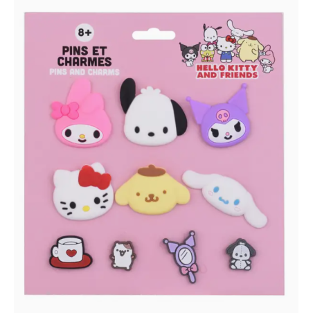 PACK DE 10 CHARMS - HELLO KITTY