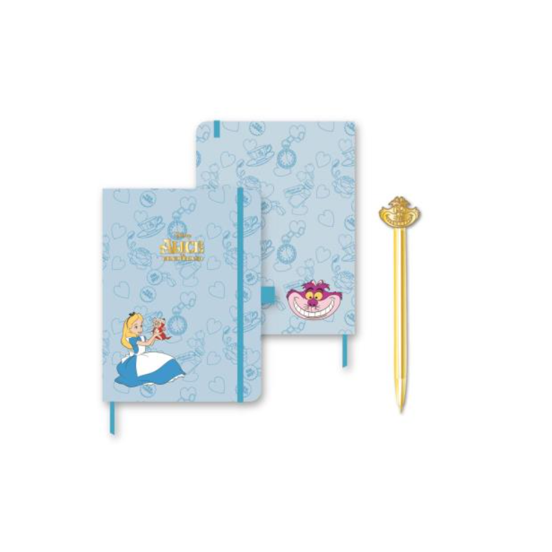 Pack Premium Notebook + Stylo-Bille Alice aux Pays des Merveilles