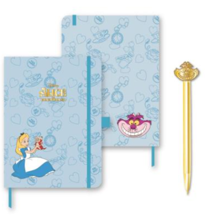 Pack Premium Notebook + Stylo-Bille Alice aux Pays des Merveilles