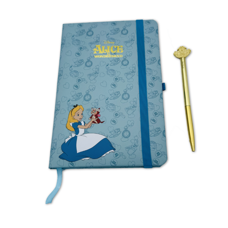 Pack Premium Notebook + Stylo-Bille Alice aux Pays des Merveilles
