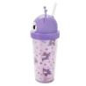 GOBELET + PAILLE KUROMI - MAUVE - HELLO KITTY " 591 ML