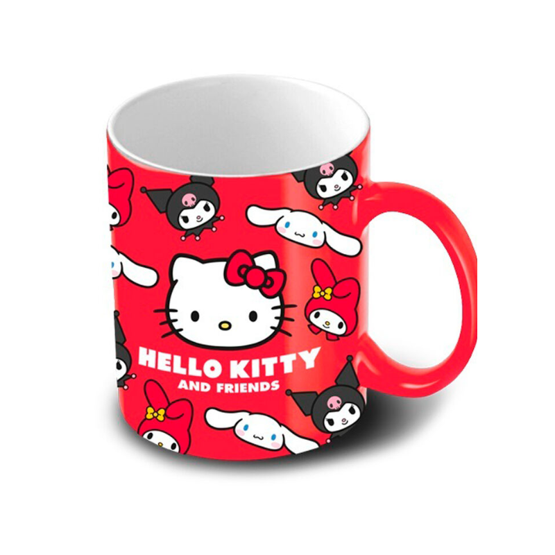 MUG ROUGE CERAMIQUE HELLO KITTY