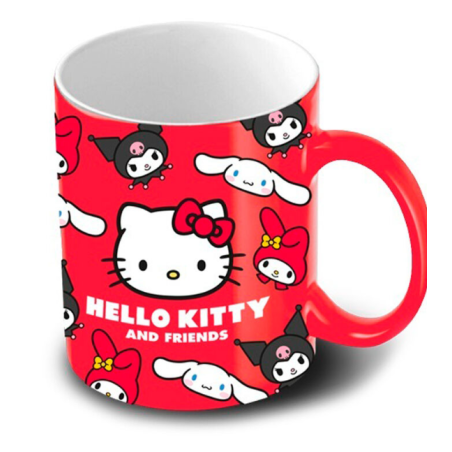 MUG ROUGE CERAMIQUE HELLO KITTY