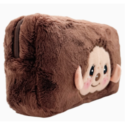 Trousse douce marron Moncchichi