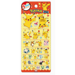 Feuille stickers 3D Pikachu...