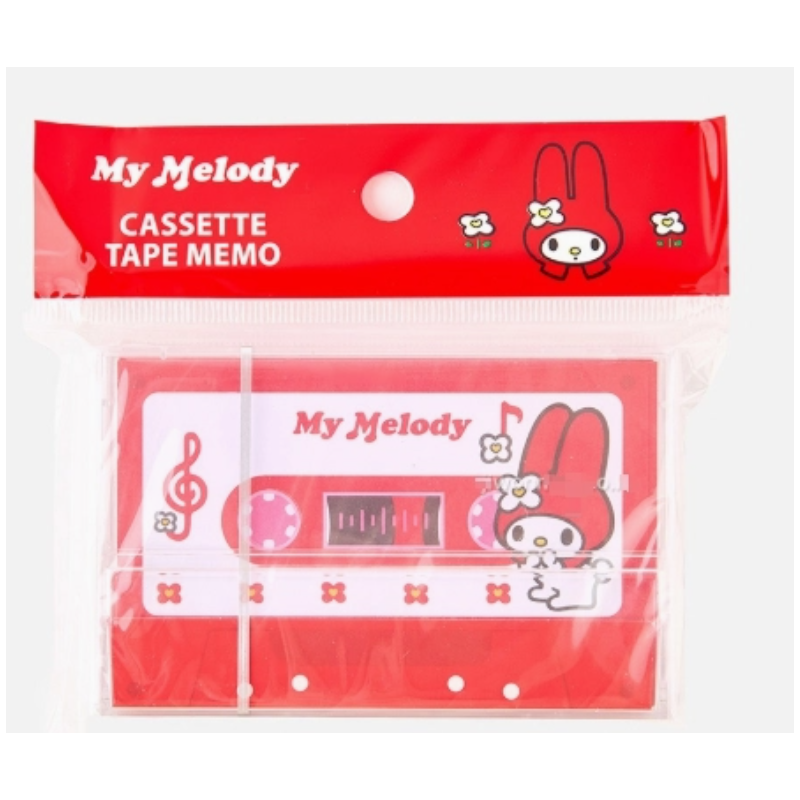 Bloc-notes en forme de cassette My Melody - Hello Kitty