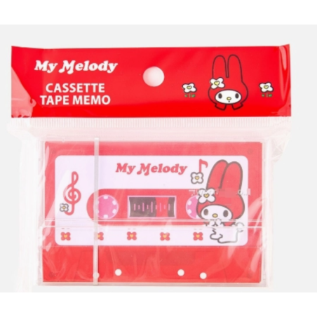 Bloc-notes en forme de cassette My Melody - Hello Kitty