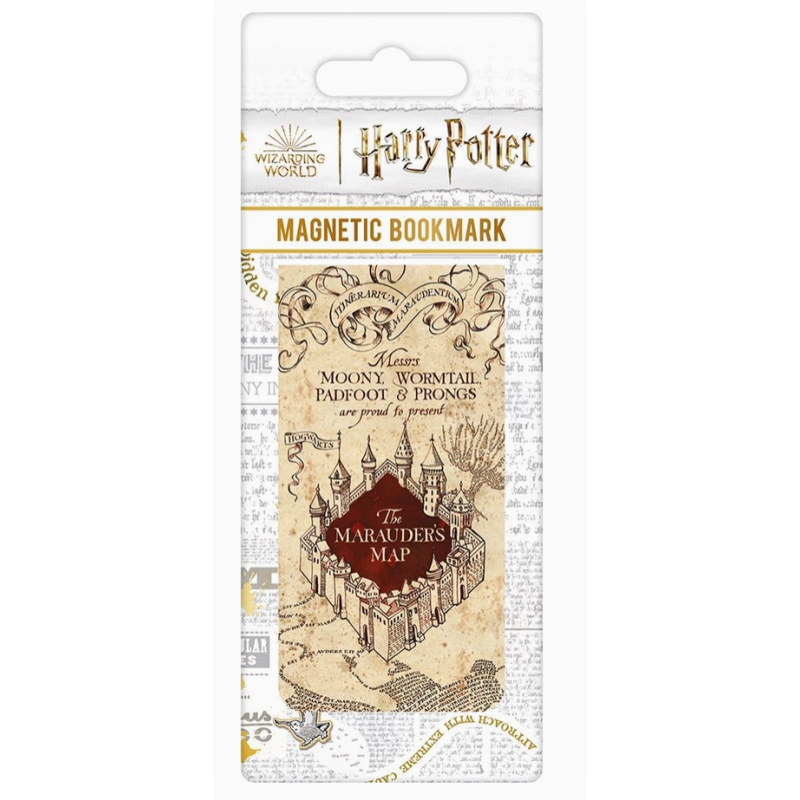 Marque-page magnétique carte du Maraudeur - Harry Potter