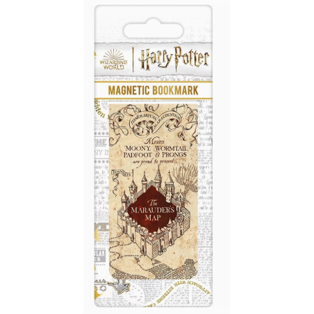 Marque-page magnétique carte du Maraudeur - Harry Potter