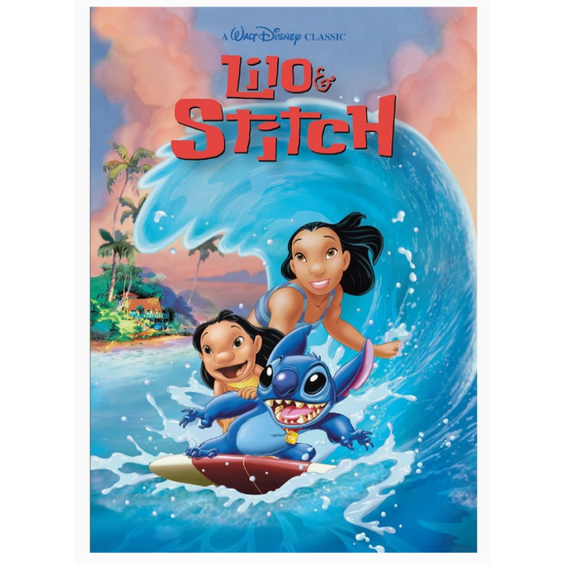 Carte postal surf - Lilo & Stitch - Disney