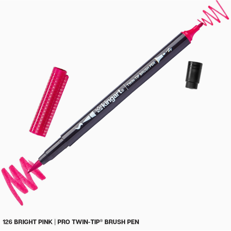 Stylos Pinceaux Twin-Tip à eau KINGART