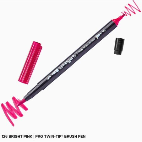 Stylos Pinceaux Twin-Tip à eau KINGART
