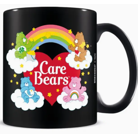 MUG NOIR ARC-EN-CIEL BISOUNOURS