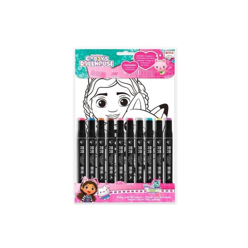 GABBY CHAT - Set de Coloriage - Gabby et la Maison Magique