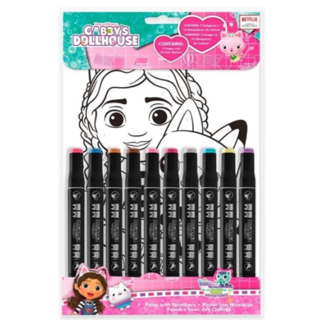 GABBY CHAT - Set de Coloriage - Gabby et la Maison Magique